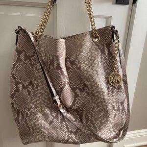 MICHAEL KORS convertible animal print handbag